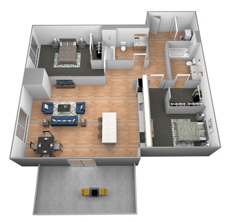 Kettle River Floor Plan at Shakopee Flats, Minnesota